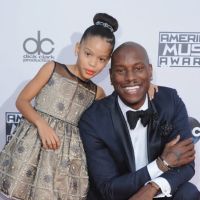 Tyrese Gibson and his daughter, Shayla, at the premiere of the American Music Award. 
